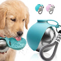 2-in-1 Portable Dog Water Bottle for Small Dogs - Leak-Proof & Compact Dog Travel Water Bottle -Stainless Steel Bottle & Silicon